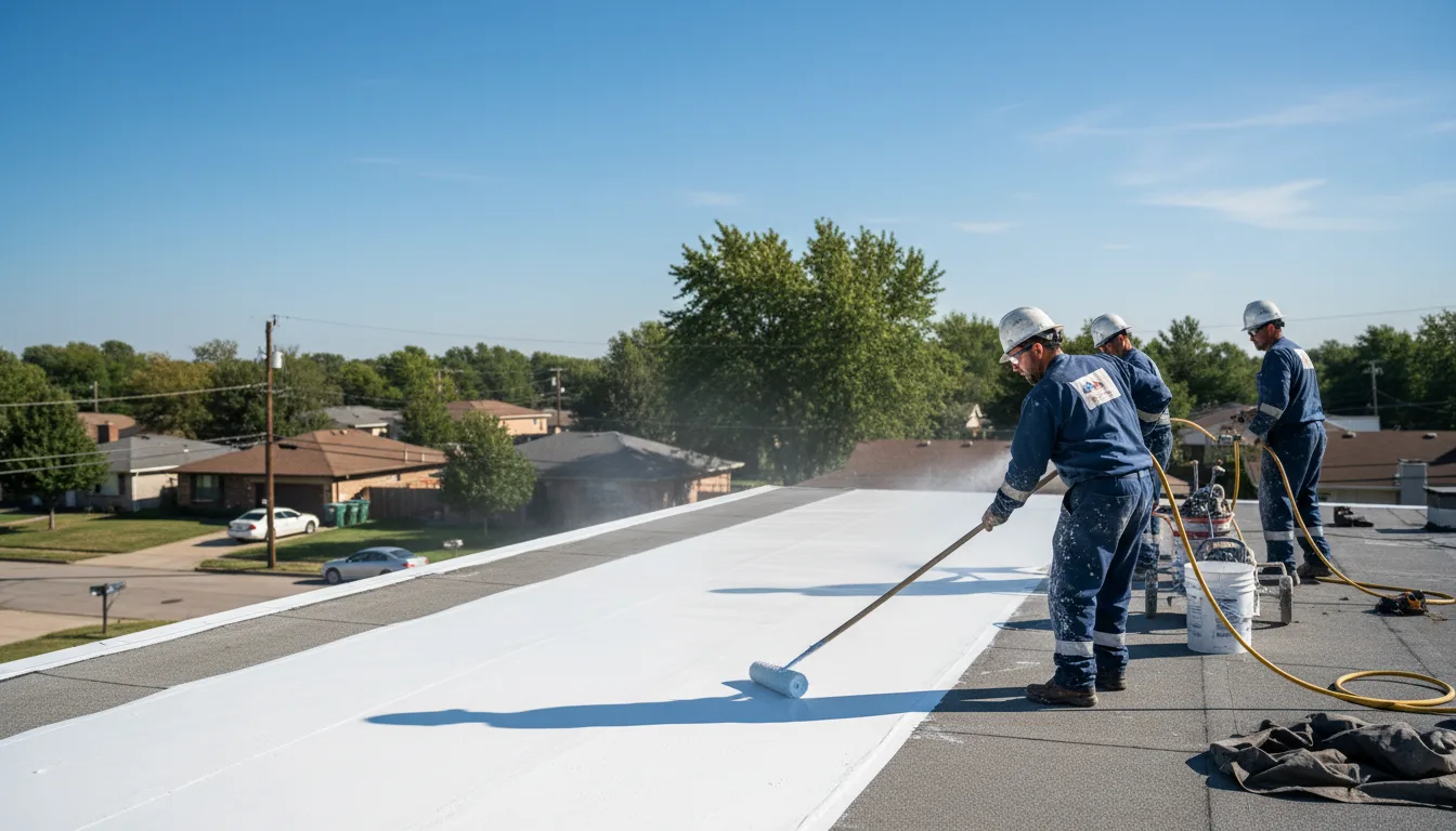 Commercial roof coating in Melrose, FL near me